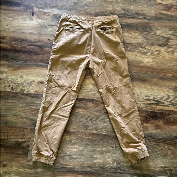 Men's Tan Jogger Pants - Picture 2 of 4